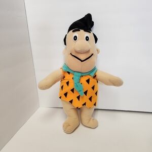Vintage 90s Hanna Barbera Fred Flintstone Doll Flintstones Plush Stuffed Toy